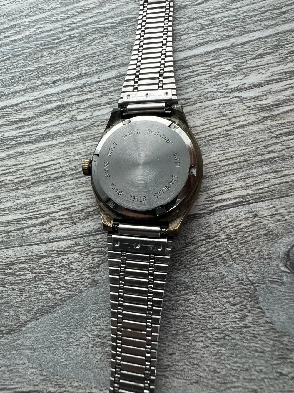 Helbros Two-Tone Quartz Date Watch - Cream Dial